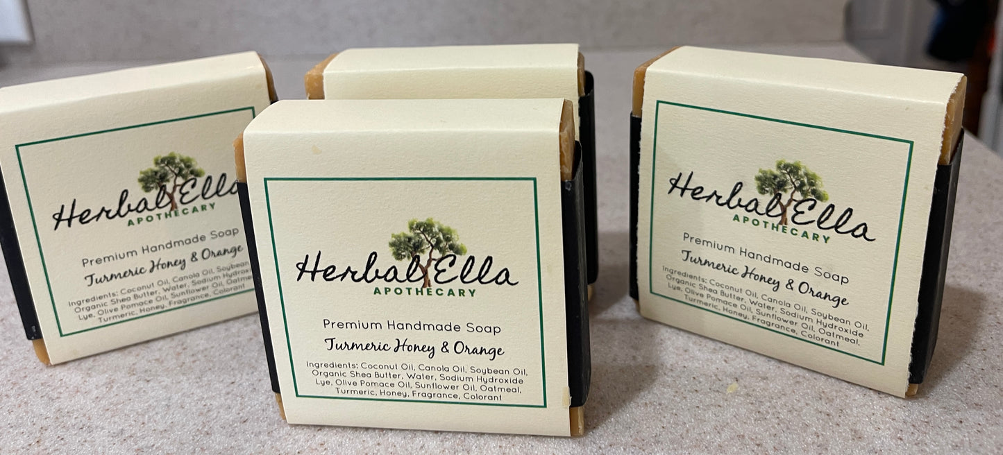 Golden Glow Turmeric Soap - Herbal Ella's Handmade Soap